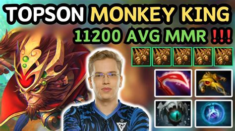 TOPSON MONKEY KING Midlane Gameplay 11K MMR Signature Hero