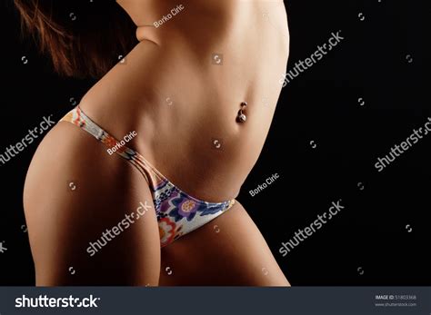 Sexy Female Bikini Pierced Belly Button Stock Photo Shutterstock
