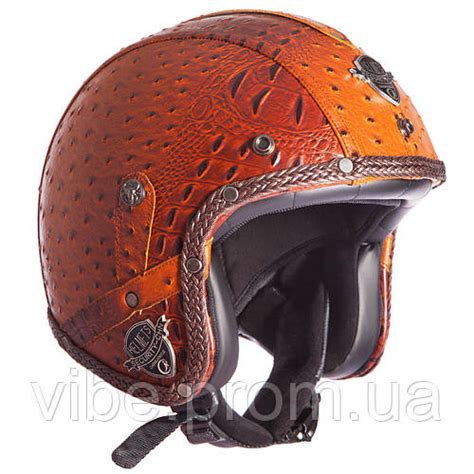 Купить Мотошлем для чоппера planeta-sport VINTAGE MS-555K-DBR (58-61 ...