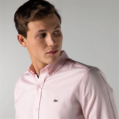 Lacoste Erkek Slim Fit Pembe G Mlek Ch P Lacoste