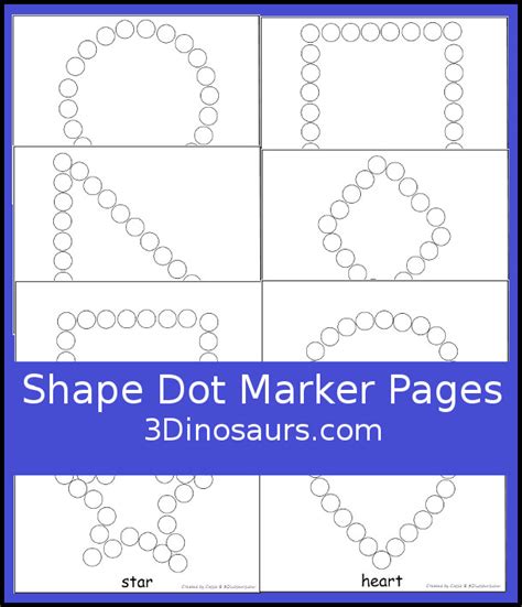 Dot To Dot Shapes Free Printables Free Printable Templates