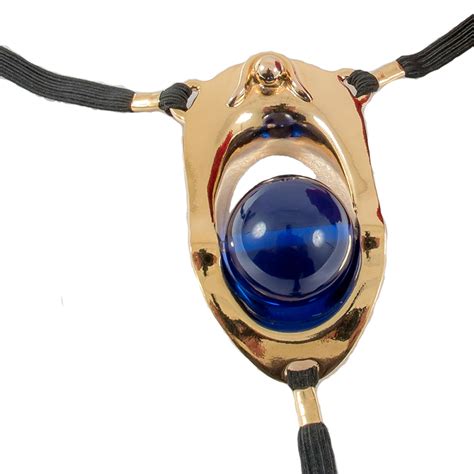 Buy the Sylvie Monthule Women's Gold Jeweled Clitoral Frame & Teardrop