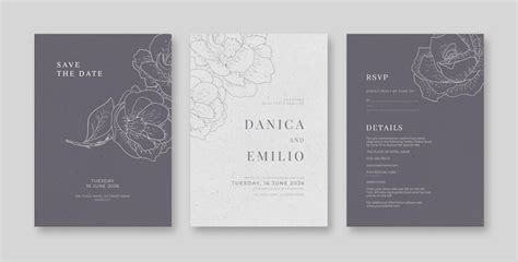 Premium Psd Simple And Elegant Wedding Card Template