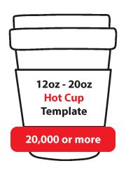 Ozsingle Canada Hotshot Coffee Sleeves Custom Printed Cup Sleeves