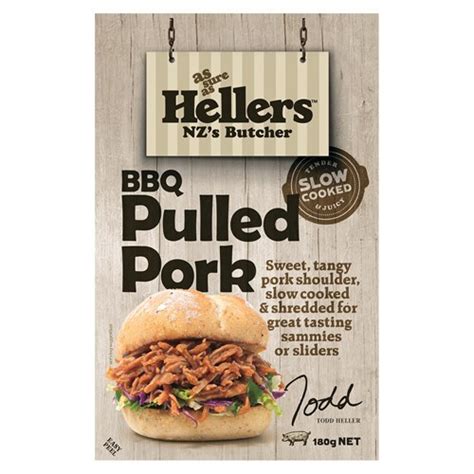 Buy Hellers Pork Bbq Pulled 180g Online At Nz