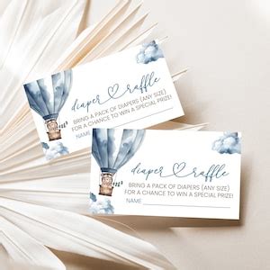 Editable Bear Hot Air Balloon Baby Shower Package Boy Bear We Can Bearly Wait Invitation Set