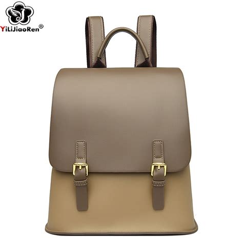 Fashion Backpack For Women Soft Leather Daypack Luxury Designer Large Capacity Ladies Travel