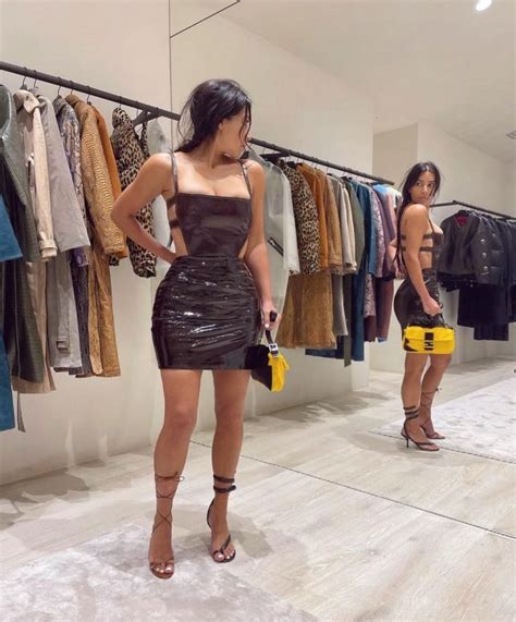 Kim Kardashian Hot Look In Latex Minin Dress And Tiny Panties 5 Photos The Fappening