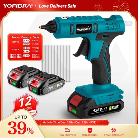 Yofidra W High Temperature Hot Glue Gun For Arts Diy Heat Repair Tool Electric Hot