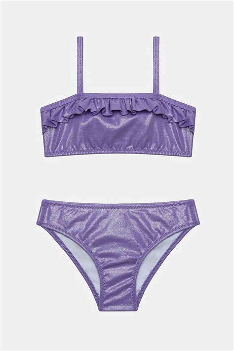 Penti Kız Çocuk Shiny Mor Bandeau Bikini Takımı Fiyatı Yorumları Trendyol