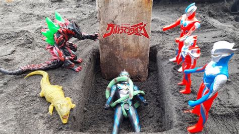 Ultraman Zero Dan Ultraman Ginga Bertarung Melawan Buaya Raksasa Untuk