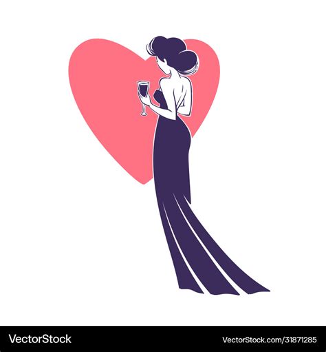 Beautiful Brunette Woman Royalty Free Vector Image