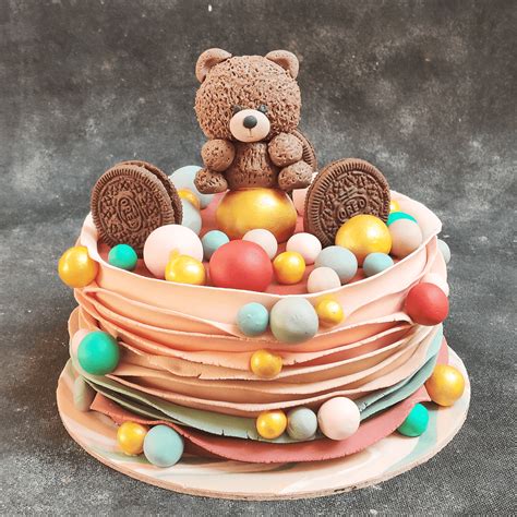 Birthday Baby Boy Teddy Bear Cake Order Now Crave By Leena Crave