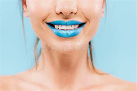 Cropped View Of Smiling Naked Beautiful Stock Image Image Of Emotion Happy 203830333