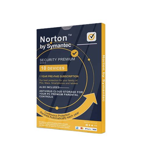 Norton Security Premium 2023 10 Devices 1 Year Key Global Universal