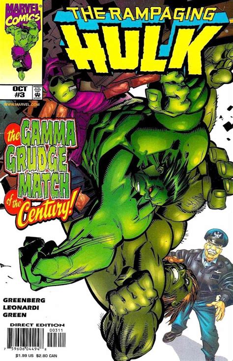 Rampaging Hulk Vol 2 3 Cover Art By Rick Leonardi And Dan Green Hulk