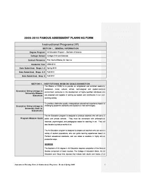 Famous Assessment Planning Form Famu Famu Fill And Sign