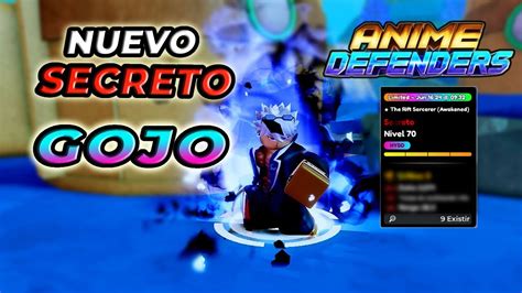 Gojo Nuevo Secreto El Mas Fuerte De Todos Anime Defenders Youtube