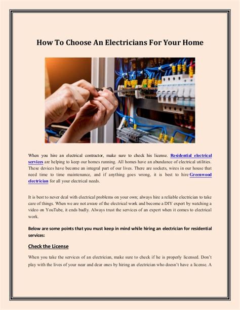 How To Choose An Electricians For Your Home