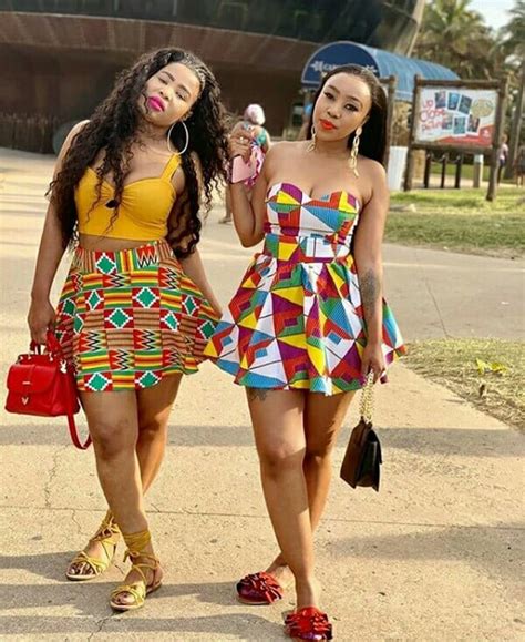 Clipkulture Ladies In Beautiful African Print Short Dress And Skirt