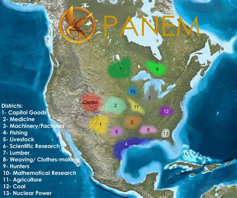 Interesting Panem districts map from the Hunger Games Wiki. : r/Hungergames