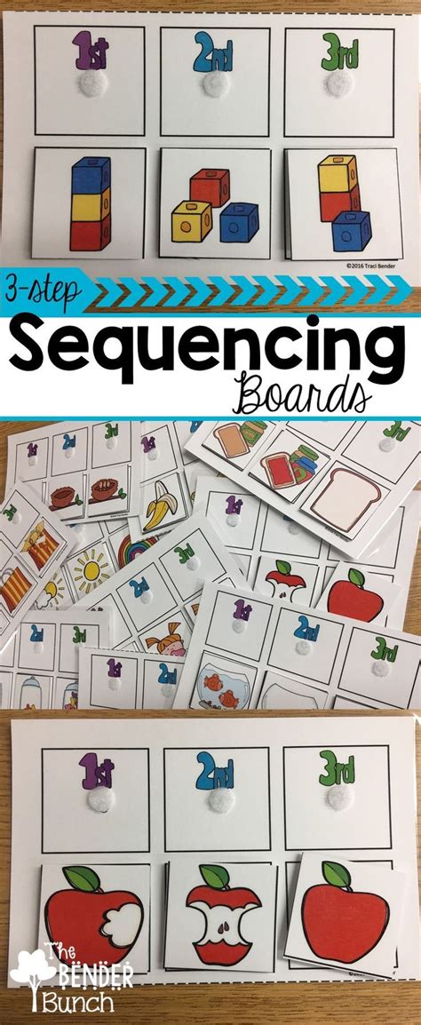 Twenty Eight 3 Step Sequencing Boards Allow Multiple Practice