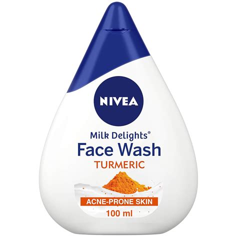 Nivea Face Wash Milk Delight Turmeric For Acne Prone Skin 100 Ml