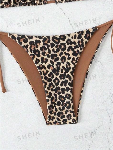 Shein Swim Leopard Print Bikini Set Summer Beach Shein Usa