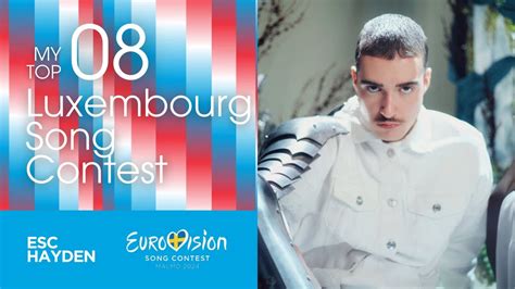 My Top Luxembourg Song Contest Eurovision Youtube