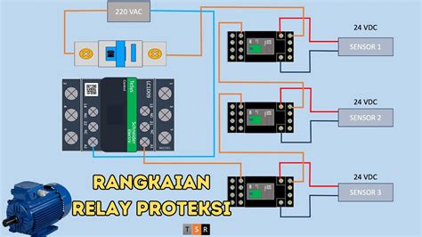 Cara Merakit Rangkaian Relay Sebagai Proteksi Kontaktor Youtube