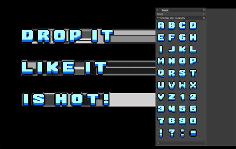 PIXEL FONT VECTORISED IN 8 BIT - FlippedNormals