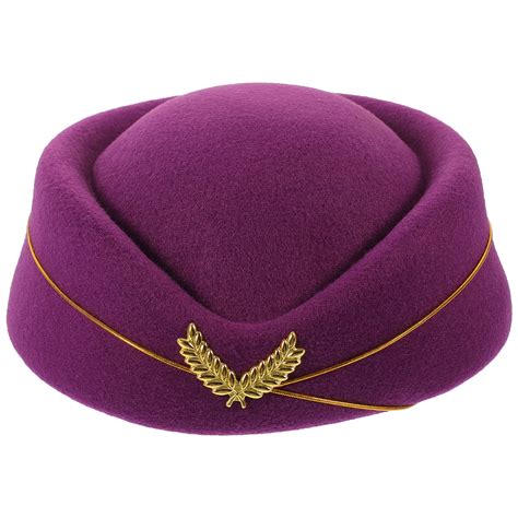 Hareemi Airline Attendant Hat Stewardess Cosplay Beret Hat Stewardess