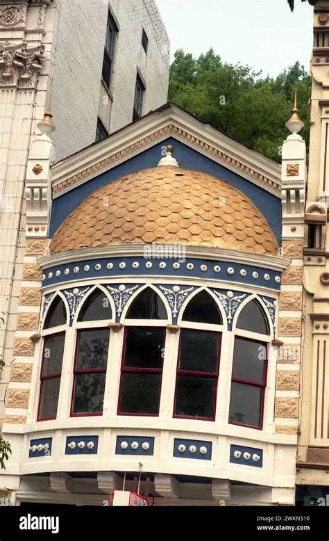 Hot Springs Arkansas Usa Old Architecture In Central Avenue Historic District The