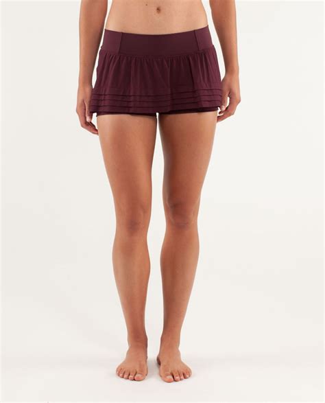 Lululemon Breath Of Fire Skirt - Bordeaux Drama - lulu fanatics