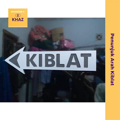 Jual Penunjuk Arah Kiblat Papan Arah Kiblat Sign Board Shopee Indonesia