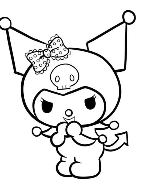 Kuromi Hello Kitty Colouring Pages Hello Kitty Coloring Kuromi