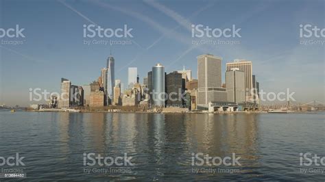 york city manhattan city skyline stock photo  image