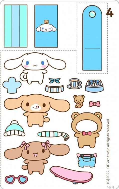Cinnamoroll Cute Squishy Book Cute Doodles Paper Doll House Hello