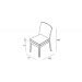 Harmonia Living District Wicker Armless Dining Chair Wicker Dining