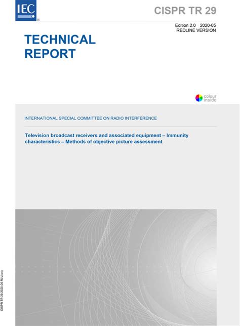 CISPR TR 29 2020 RLV IEC Normen VDE VERLAG