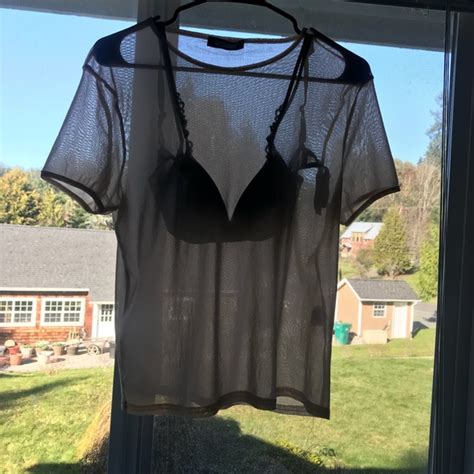 Missguided Tops Nwot Nude Mesh Top Poshmark
