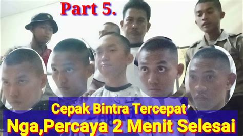 Trik Cukur Rambut Cepak Siswa Seba Paling Tercepat 2 Menit Selesai