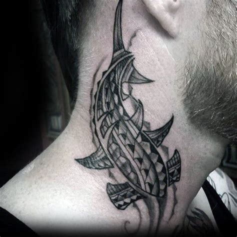 40 Tribal Neck Tattoos For Men Manly Ink Ideas