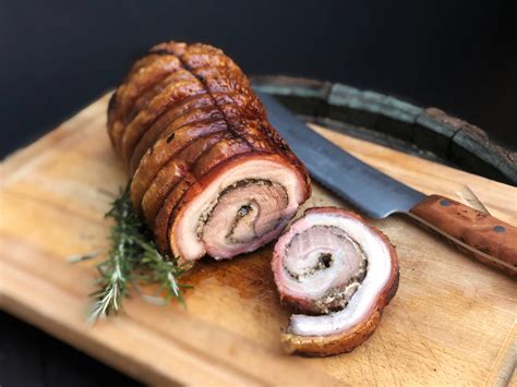 Porchetta Von Der Rotisserie Der Merklinger