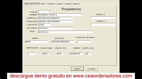 Programa En Excel Para Control De Alquileres Youtube