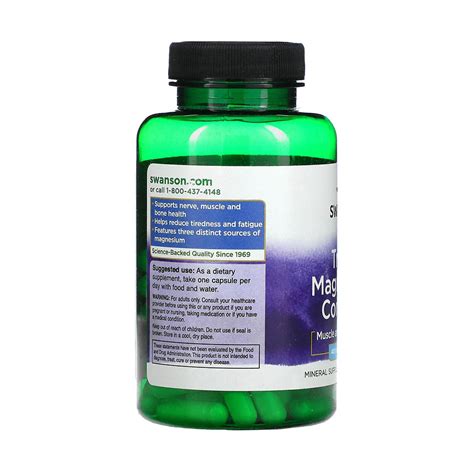 Triple Magnesium Complex Mg Swanson Capsule Sw