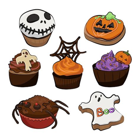 Premium Vector Halloween Sweets Vector Illustrations