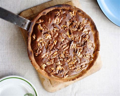 Walnut And Whisky Tart Recipe Sbs Food Cast Iron Frying Pan Sbs Food Almond Nut Tart Pan