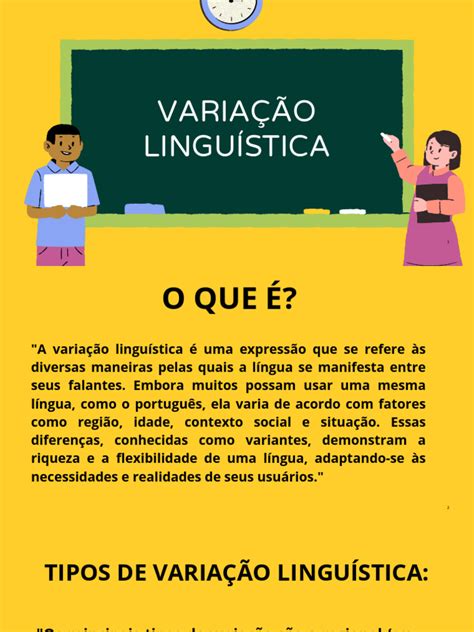 Variacao Linguistica Pdf - Variação Linguística: Tipos e Exemplos | PDF | Comunicação humana ...