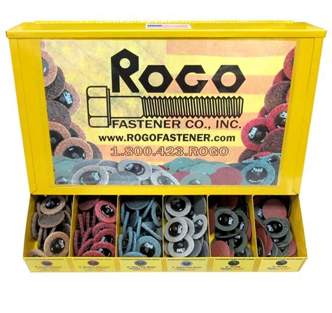 Abrasive Disc Gravity Feed Assortments Assortment A Rogo Fastener